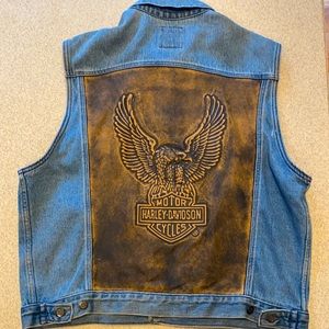 Harley Davidson Denim Vest Woman’s Large